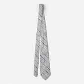 Formal Wedding Grey Men's Neck Tie Krawatte (Rückseite)