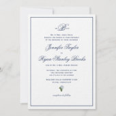 Formal Wedding Invite Hydrangea Einladung (Vorderseite)