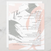 Formal Wedding Menu Elegant (Vorne/Hinten)