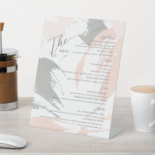 Formal Wedding Menu Elegant Sockelschild (In SItu)