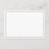 Formal Wedding QR Code RSVP Card Begleitkarte (Rückseite)