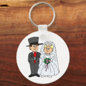 Formal Wedding Style Tophats Schlüsselanhänger (Vorderseite)