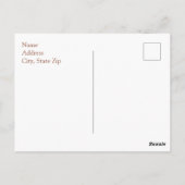 Formal White Agate Save the Date Postkarten (Rückseite)