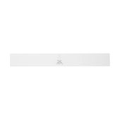 Formal White Bow Ribbon Elegante Hochzeit Einladungsbanderole (Flach)