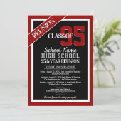 Formal Wiedersehen Einladungen an Schulen (Stehend Vorderseite)