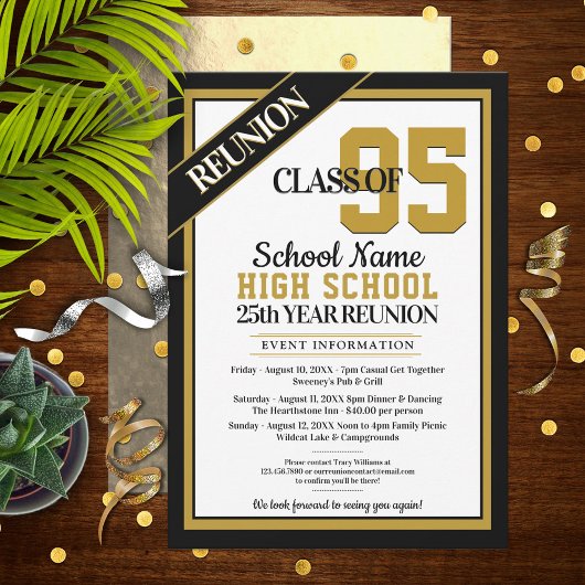 Formal Wiedersehen Einladungen an Schulen