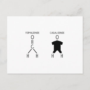 Formaldehyd   Geschenke für Chemiekonzerne Postkarte