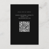 Formale Bildlaufleisten Blätter Schwarz-Weiß-Detai Begleitkarte (Rückseite)