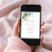 Formale botanische Vegetation Einladung