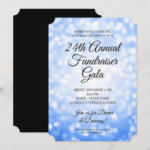 Formale Corporate-Fundraising-Party Navylichter Einladung