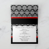 Formale Damast-Party"jeder Anlass" GEWOHNHEIT Einladung (Innenseite)