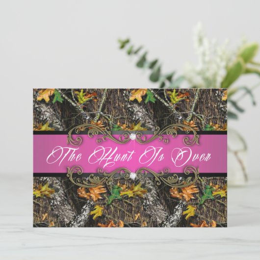 Formale - die Jagd ist vorbei - Einladung (Stehend Vorderseite)