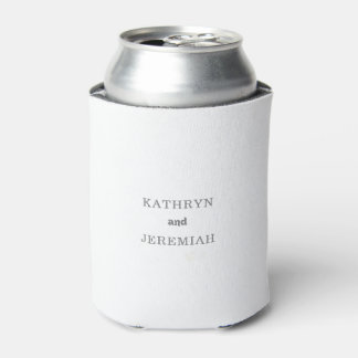 Formale einfache minimale Hochzeit Dosenkühler