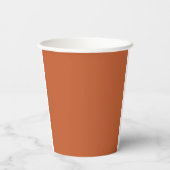 Formale einfache minimale Terrakotta-Hochzeit Pappbecher (Rückseite)