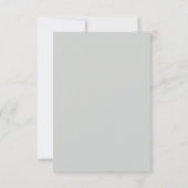 Formale elegante Dankeskarte (Rückseite)