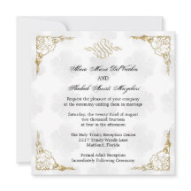 Formale elegante goldene Akzent-Blumen-Hochzeitsei
