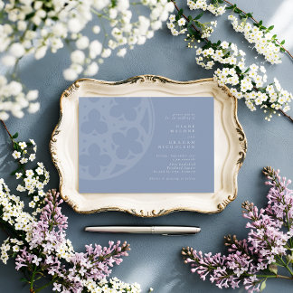 Formale elegante klassische gotische dämmrig blaue einladung