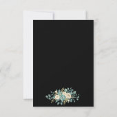 Formale florale Remissionskarte RSVP Karte (Rückseite)