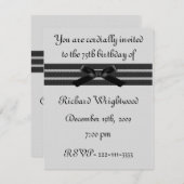 Formale Geburtstags-Einladung Einladung (Vorne/Hinten)