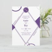 formale geometrische Einladung (Stehend Vorderseite)