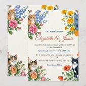 Formale Hochzeit Elizabeth & James Einladung (Vorne/Hinten)