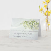 formale Hochzeitseinladung mit dem Atem des Babys Karte (Gelbe Blume)