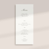Formale Kalligrafie Klassische Perle einfache Hoch Menükarte