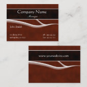 Formale kastanienbraune Visitenkarte (Vorne/Hinten)