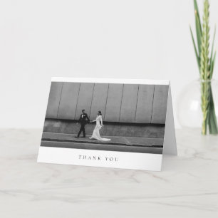 Formale klassische Hochzeitsfoto-Dankeskarten mit  Dankeskarte
