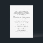 Formale klassische klassische klassische Script-El Einladung<br><div class="desc">Formale klassische traditionelle Skriptsprache Elegante Einladung zur Hochzeit</div>