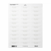 Formale klassische Salbeigrüne Schrift Hochzeitsad (Vorne)