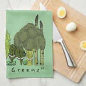 Formale Kohl-Grüntöne Handtuch (Viertel Falte)