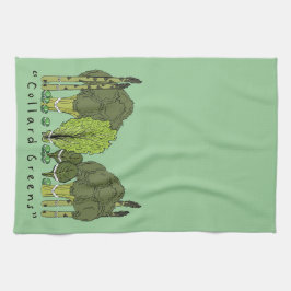 Formale Kohl-Grüntöne Handtuch