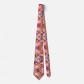 Formale Krawatte | Marmor Rosa & Gold (Vorderseite)