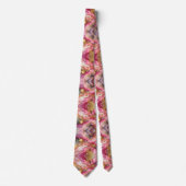 Formale Krawatte | Marmor Rosa & Gold (Vorderseite)
