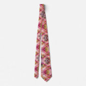 Formale Krawatte | Marmor Rosa & Gold (Rückseite)