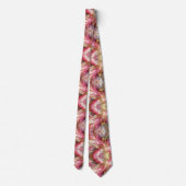 Formale Krawatte | Marmor Rosa & Gold (Rückseite)