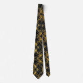 Formale Luxus-Krawatte | Marmor-Schwarz & Gold Krawatte (Vorderseite)