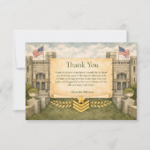 Formale Militär-Abschlussfeier Dankeskarte (Vorderseite)