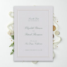 Formale moderne klassische elegante grüne Hochzeit