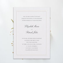 Formale moderne klassische Hochzeit mit erhabener 