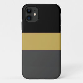Formale, moderne schwarze, dunkelgraue Streifen Case-Mate iPhone Hülle