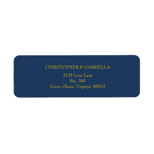 Formale Navy- und Gold-Hochzeit (Vorne)