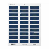 Formale Navy- und Gold-Hochzeit (Vorne)