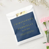Formale Navy- und Gold-Hochzeit Geschenktütchen (Versiegelt)