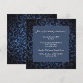 Formale Party Einladung Mitternacht (Vorne/Hinten)