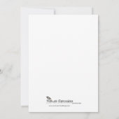 Formale rote Band-Herzvalentine-Party Einladung (Rückseite)