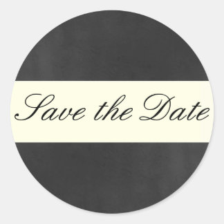 Formale Save the Date Aufkleber/Siegel Runder Aufkleber