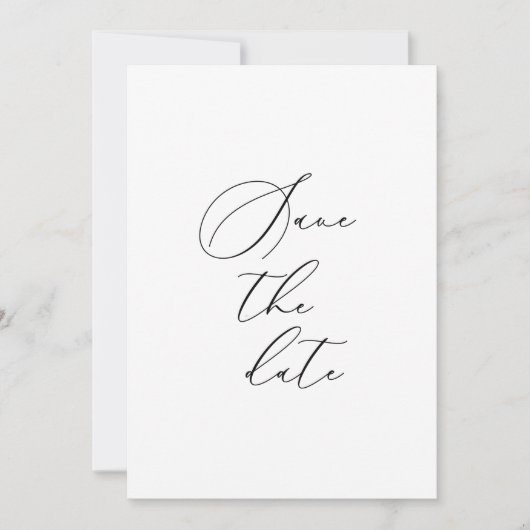 Formale Save The Date-Karte Date (Vorderseite)