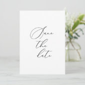 Formale Save The Date-Karte Date (Stehend Vorderseite)